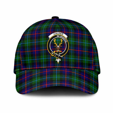 Calder Tartan Classic Cap with Family Crest