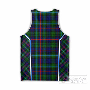 Calder Tartan Crest Men Tank Top Scotland Coat of Arm Flag Style