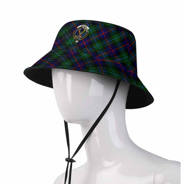 Calder Tartan Fishing Hat with Family Crest