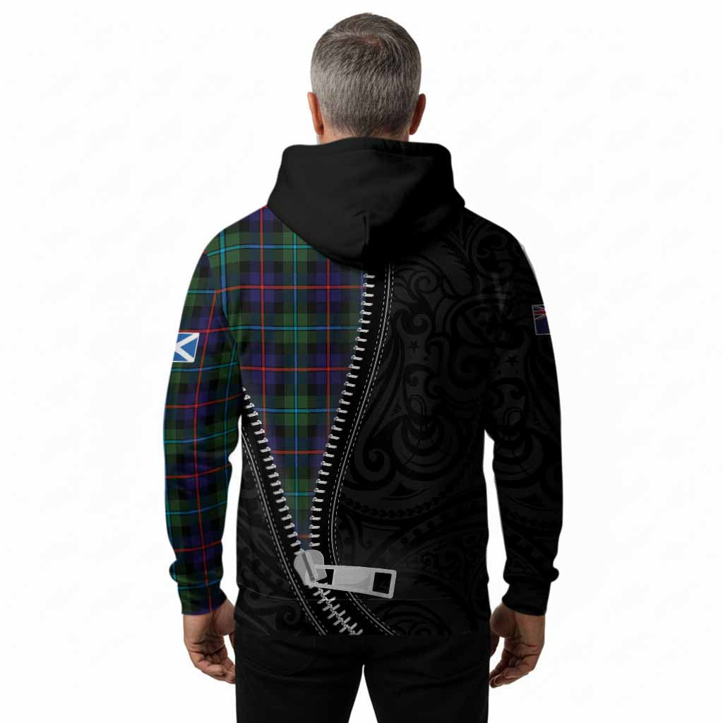 Calder Tartan Hoodie New Zealand Pattern Unique Zipper Stylized
