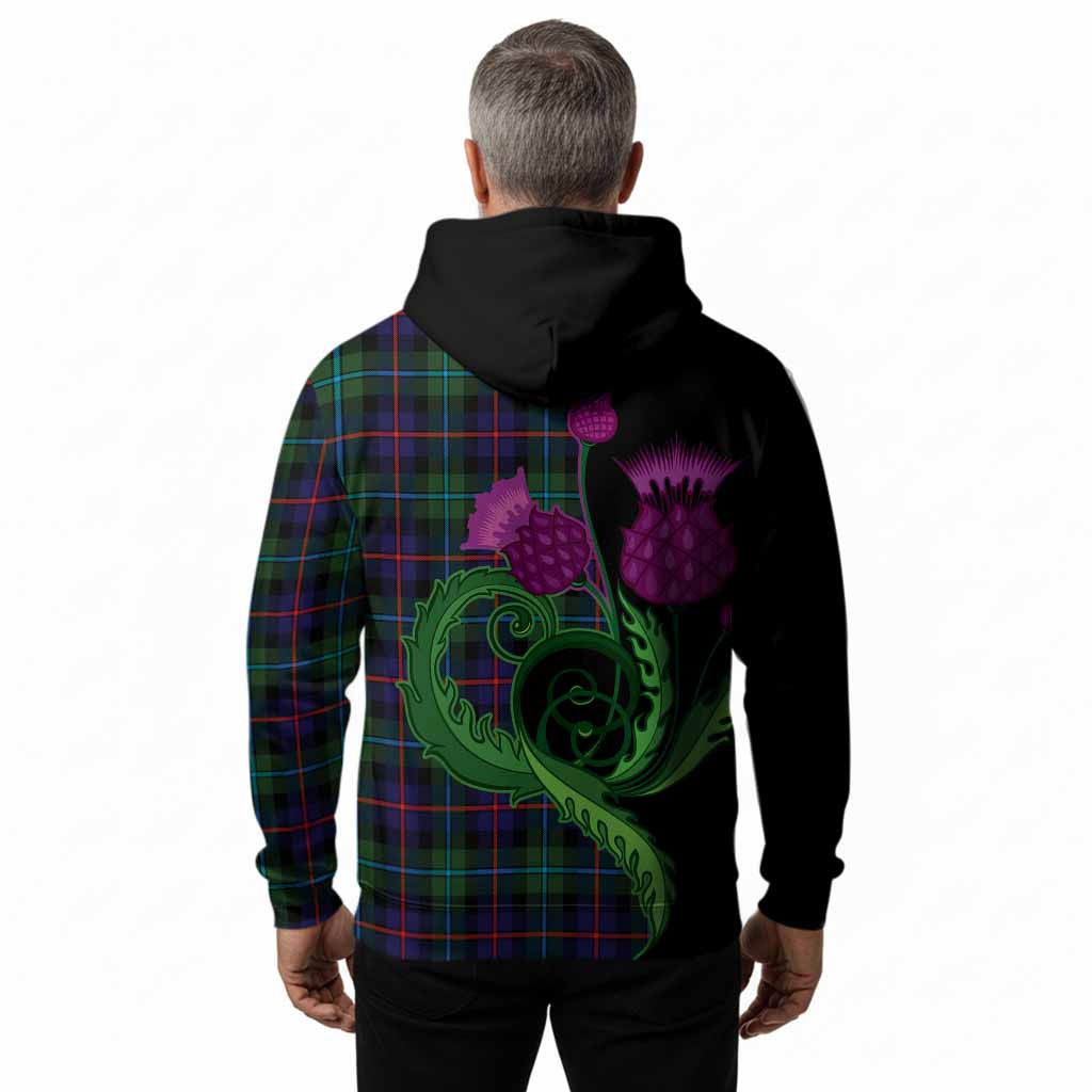 Calder Tartan Hoodie Traditional Scottish Thistle