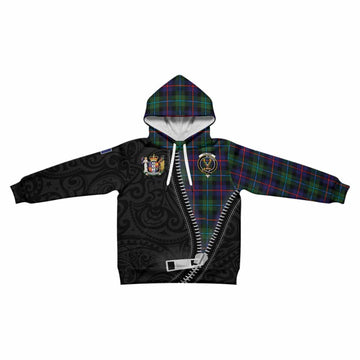 Calder Tartan Kid Hoodie New Zealand Pattern Unique Zipper Stylized