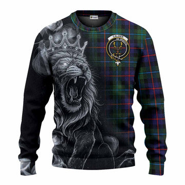 Calder Tartan Knitted Sweater Roaring Lion Heritage