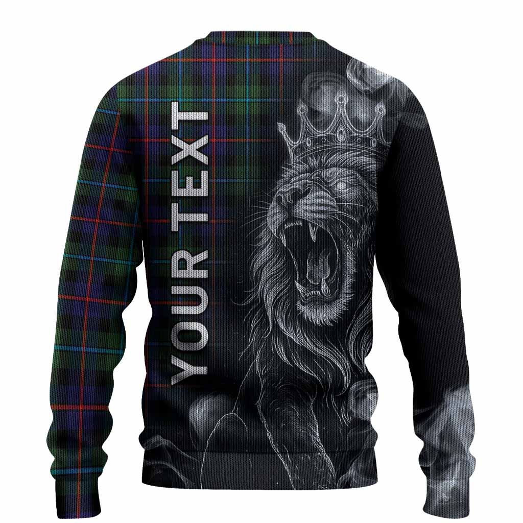 Calder Tartan Knitted Sweater Roaring Lion Heritage