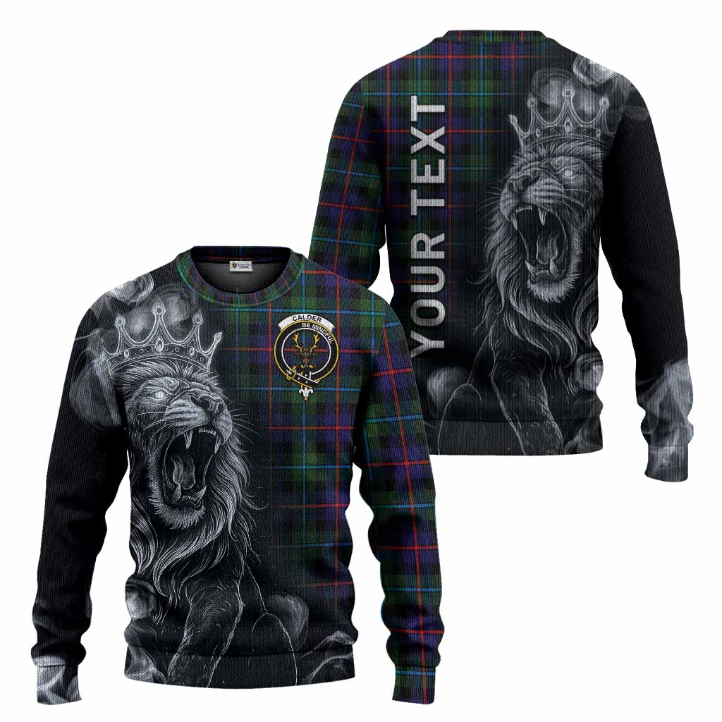 Calder Tartan Knitted Sweater Roaring Lion Heritage
