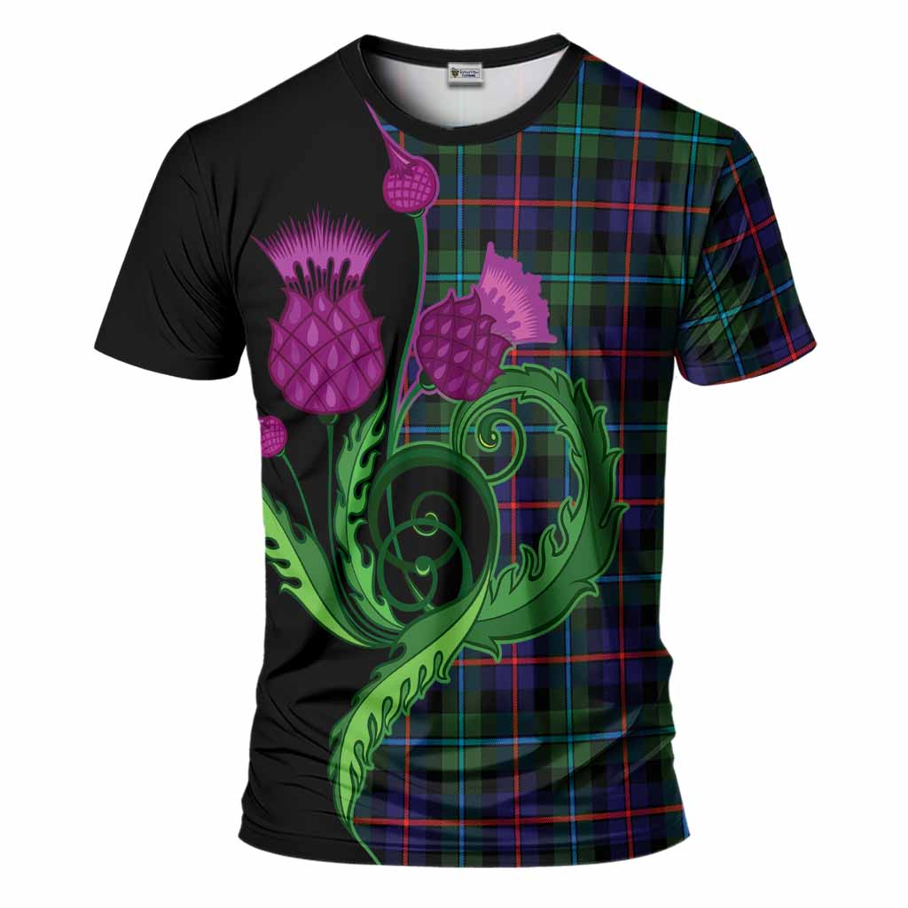 Calder Tartan T-Shirt Traditional Scottish Thistle