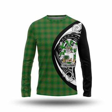 Tartan Vibes Clothing Callaghan Irish Clan Long Sleeve T-Shirt Celtic Circle Style