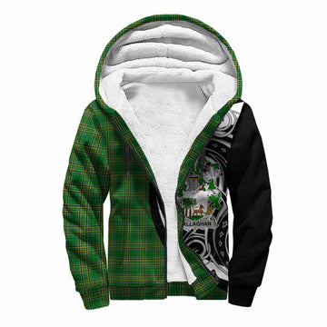 Tartan Vibes Clothing Callaghan Irish Clan Sherpa Hoodie Celtic Circle Style