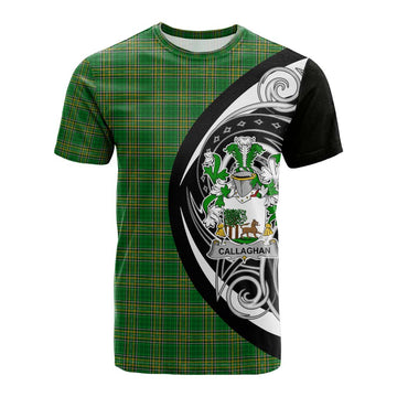 Tartan Vibes Clothing Callaghan Irish Clan Cotton T-shirt Celtic Circle Style