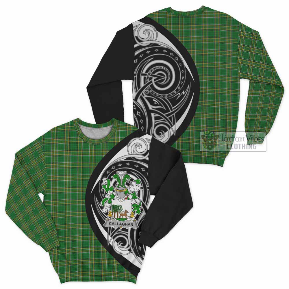 Tartan Vibes Clothing Callaghan Irish Clan Sweatshirt Celtic Circle Style