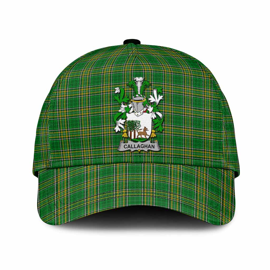 Callaghan Irish Clan Tartan Classic Cap with Coat of Arms