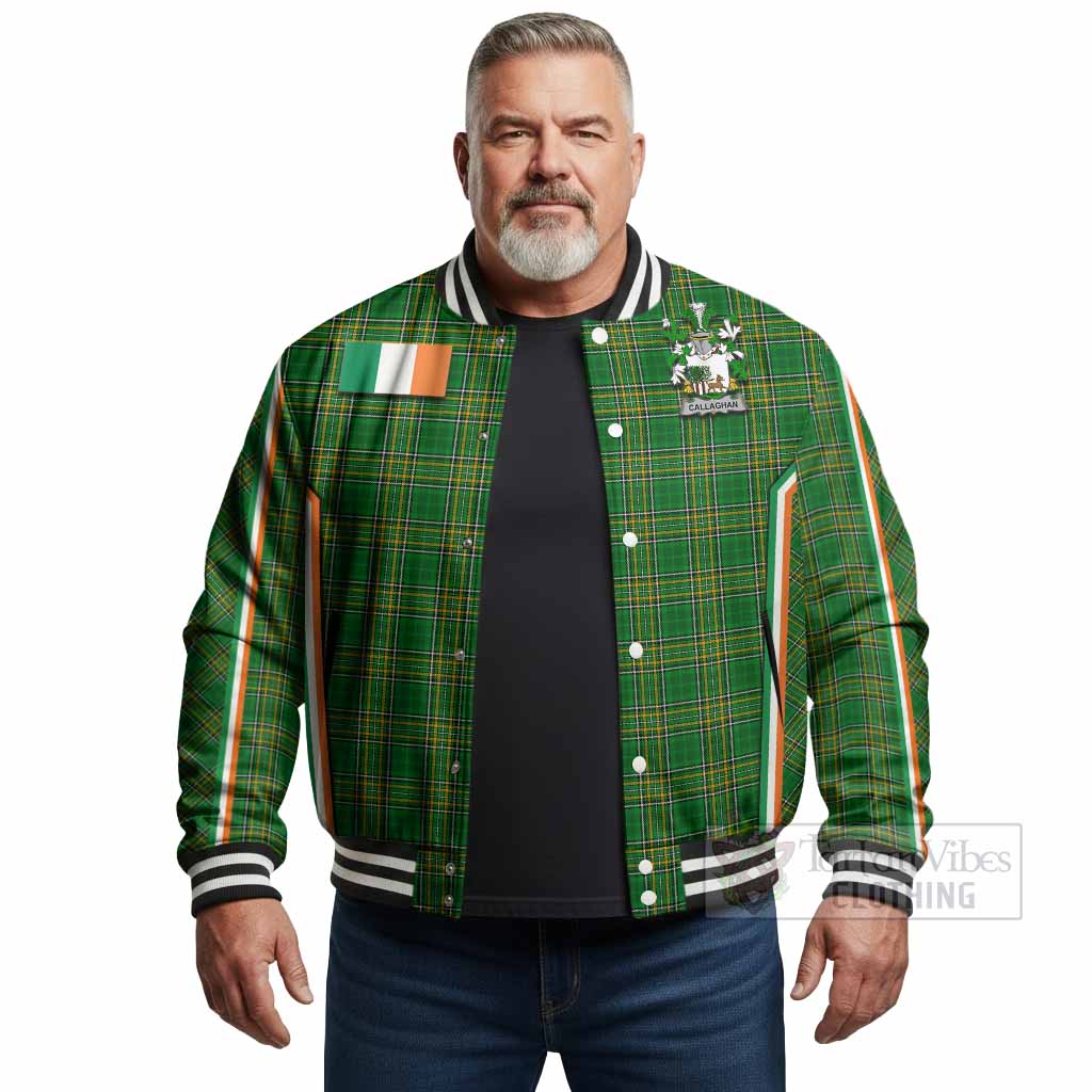 Callaghan Irish Clan Coat of Arm Tartan Baseball Jacket Flag Style