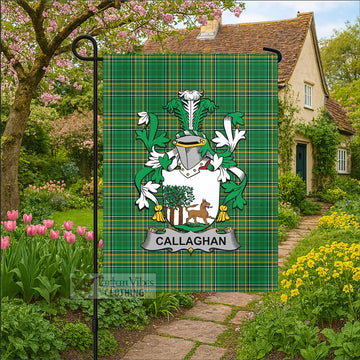 Callaghan Irish Clan Tartan Flag with Coat of Arms