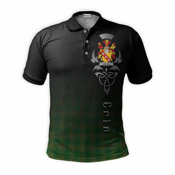 Callan Irish Clan Polo Shirt with Coat of Arms Erin Go Bragh Celtic Inspired