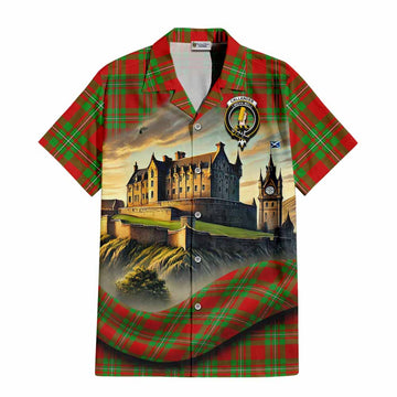 Callander Tartan Family Crest Hawaiian Shirt with Scottish Ancient Castle Style Kid - Tartan Vibes Clothing