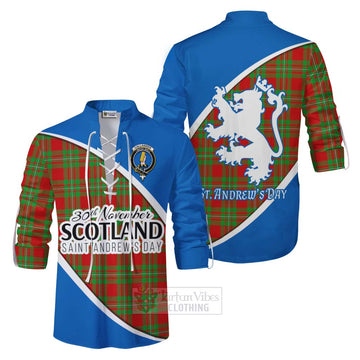 Callander Family Crest Tartan Ghillie Kilt Shirt Celebrate Saint Andrew's Day in Style Men - Tartan Vibes Clothing