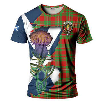 Callander Tartan Family Crest T-Shirt Scottish Thistle Celtic Inspired