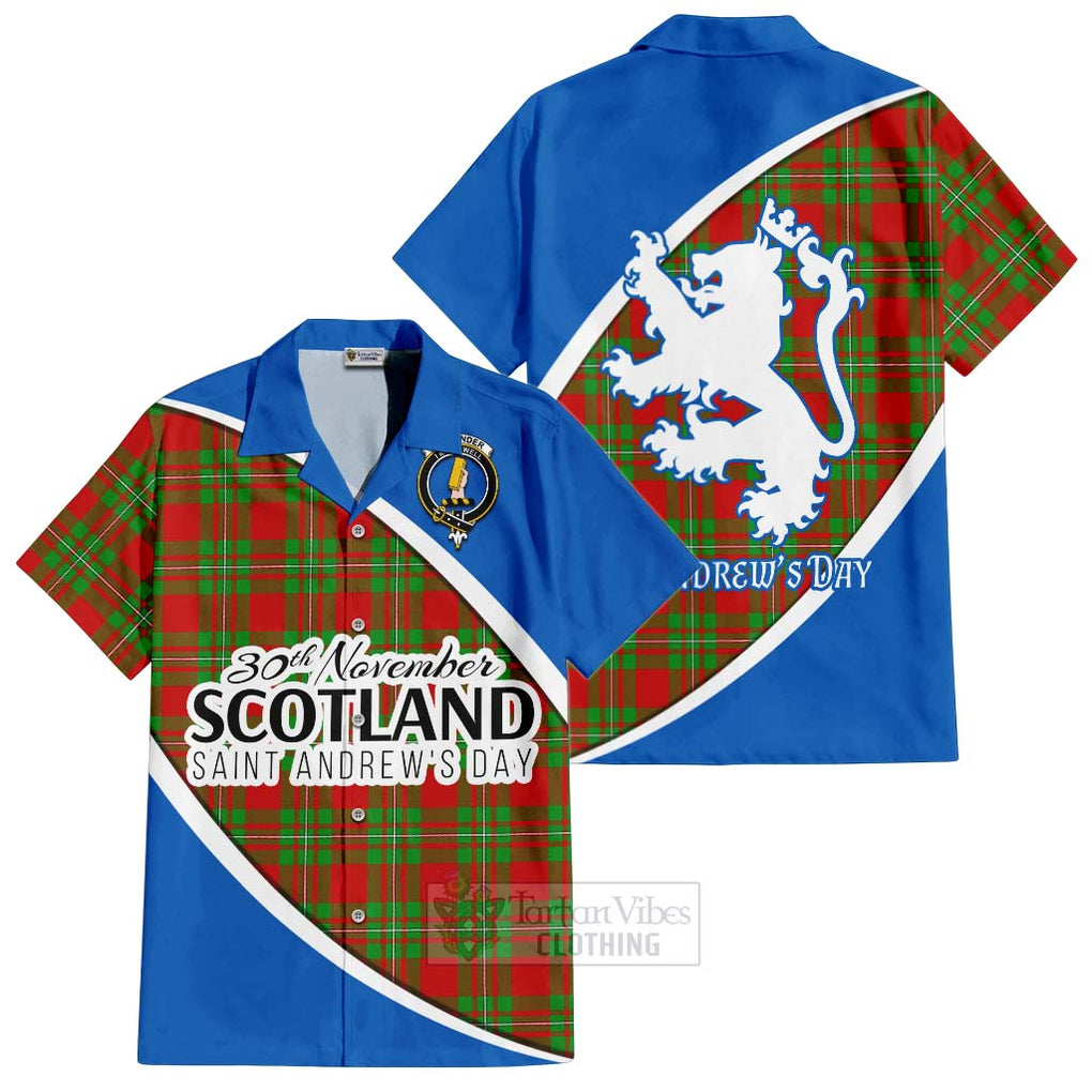 Callander Family Crest Tartan Hawaiian Shirt Celebrate Saint Andrew's Day in Style Kid - Tartan Vibes Clothing