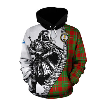 Callander Tartan Clan Crest Cotton Hoodie with Highlander Warrior Celtic Style Pullover Hoodie XS - Tartan Vibes Clothing