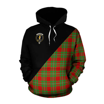 Callander Tartan Cotton Hoodie with Family Crest and Military Logo Style Pullover Hoodie XS - Tartan Vibes Clothing