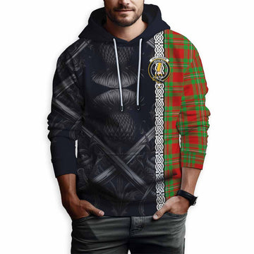 Callander Tartan Hoodie with Family Crest Cross Sword Thistle Celtic Vibes Pullover Hoodie - Tartan Vibes Clothing