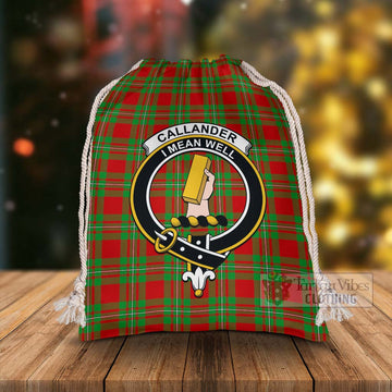 Callander Tartan Christmas Santa's Bag with Family Crest - Tartan Vibes Clothing