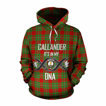 Callander Tartan Cotton Hoodie with Family Crest DNA In Me Style Pullover Hoodie XS - Tartan Vibes Clothing