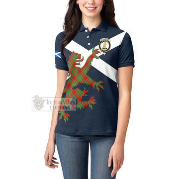 Callander Tartan Lion Rampant Women's Polo Shirt Proudly Display Your Heritage with Alba Gu Brath and Clan Name Women - Tartan Vibes Clothing