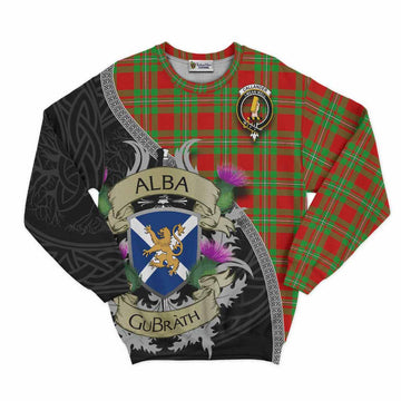 Callander Tartan Family Crest Sweatshirt Lion Rampant Royal Thistle Shield Celtic Inspired