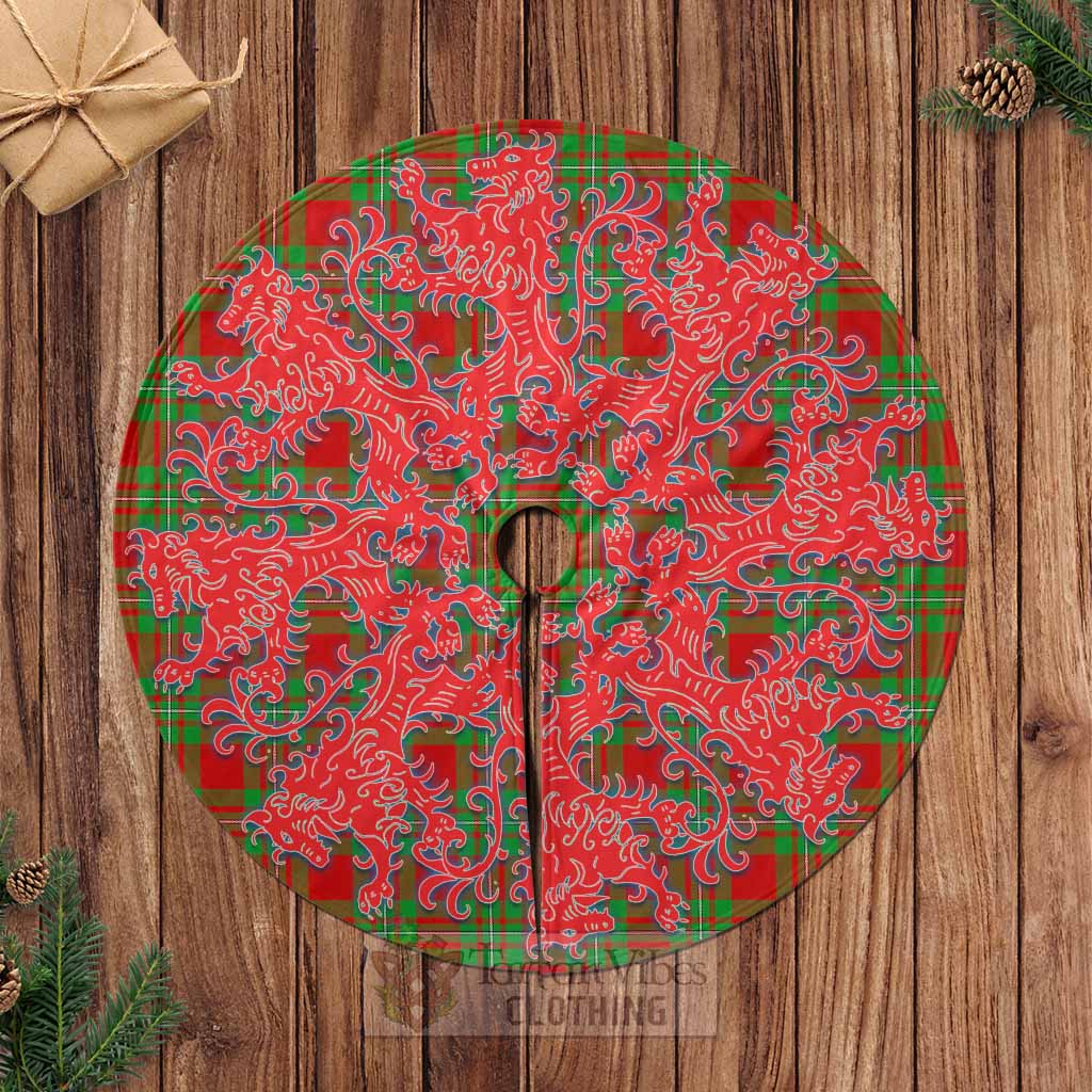 Callander Tartan Christmas Tree Skirt Lion Rampant Style Casual Tree Skirts - Tartan Vibes Clothing
