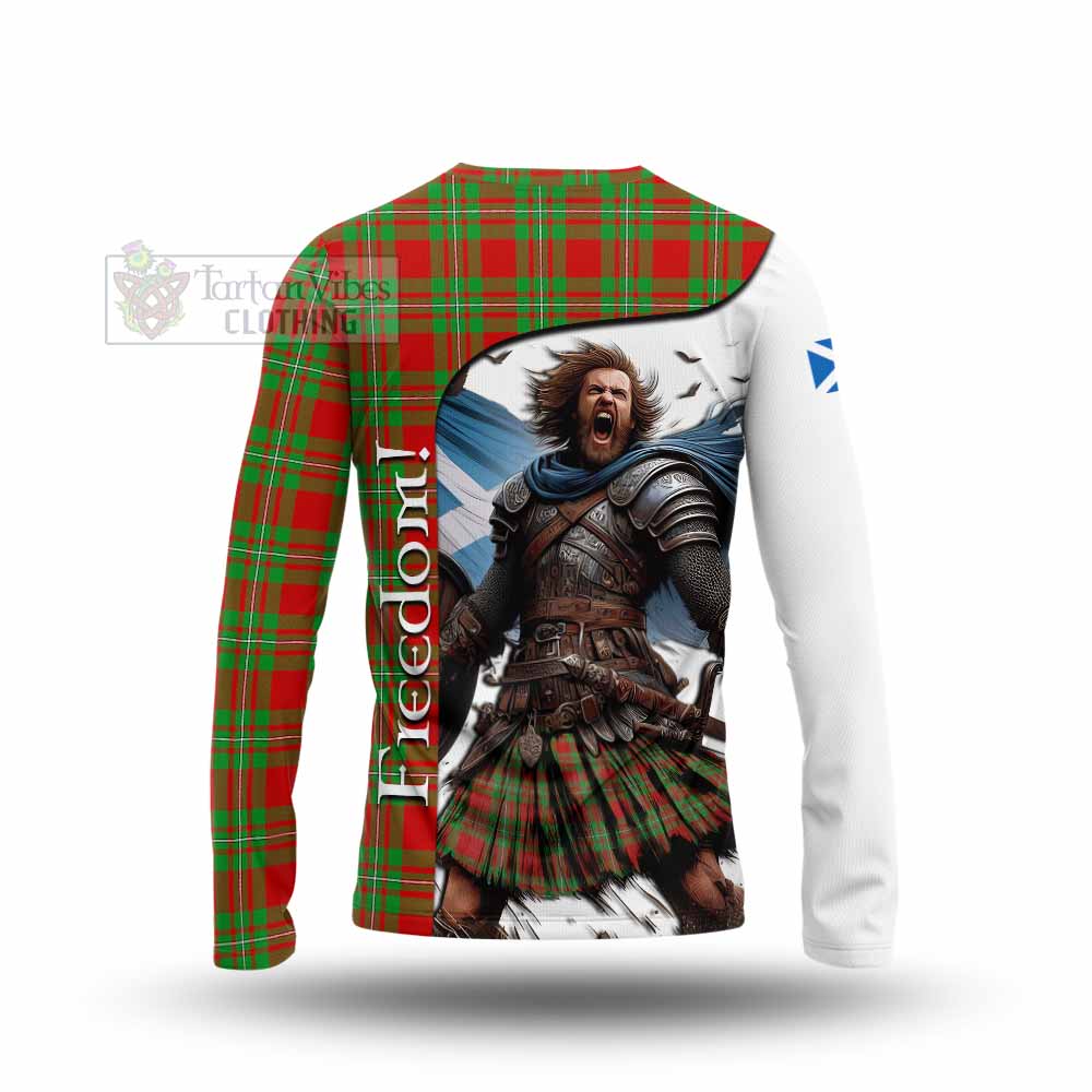 Callander Crest Tartan Long Sleeve T-Shirt Inspired by the Freedom of Scottish Warrior - Tartan Vibes Clothing