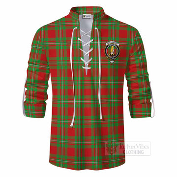 Callander Tartan Ghillie Kilt Shirt with Family Crest DNA In Me Style - Tartan Vibes Clothing