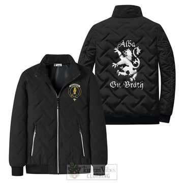 Callander Family Crest Padded Cotton Jacket Lion Rampant Alba Gu Brath Style - 2D-tartanvibesclothing
