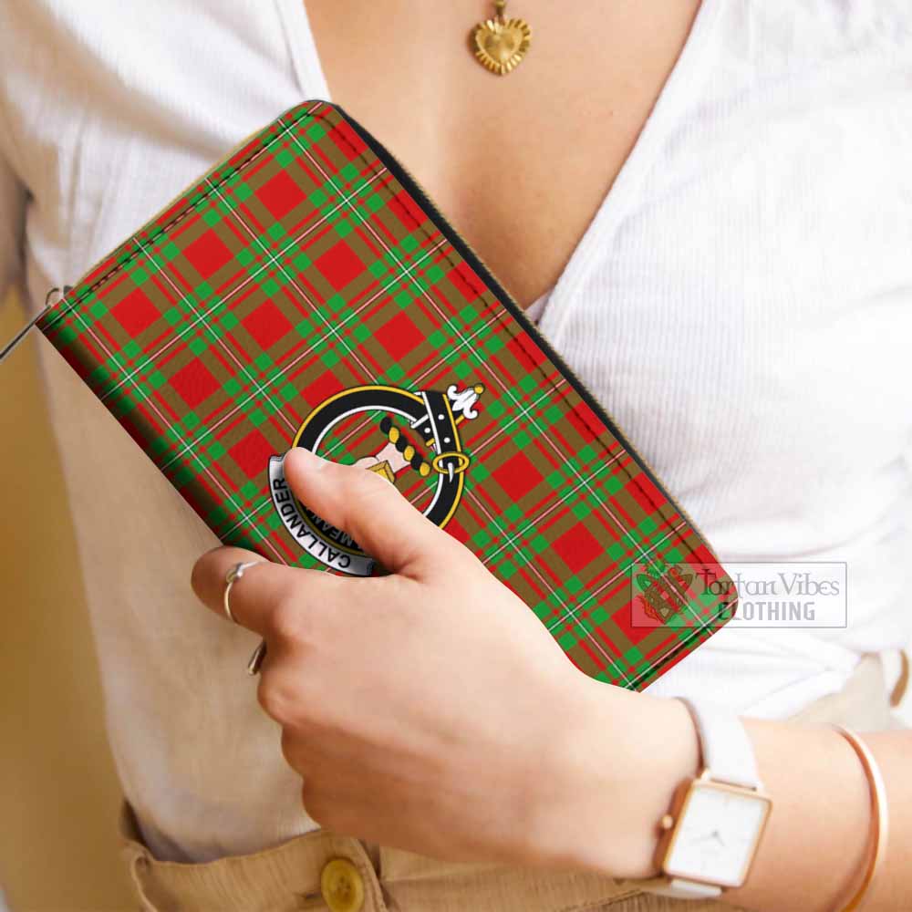 Tartan Vibes Clothing Callander Tartan Women's Leather Wallet with Family Crest