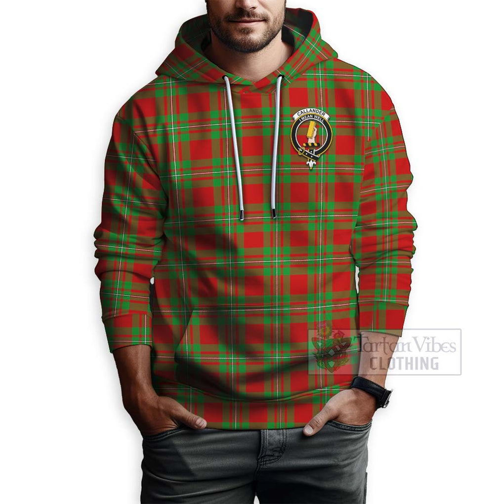 Callander Tartan Hoodie with Family Crest Celtic Skull Style - Tartan Vibes Clothing
