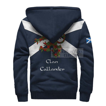 Callander Tartan Lion Rampant Sherpa Hoodie Proudly Display Your Heritage with Alba Gu Brath and Clan Name - Tartan Vibes Clothing