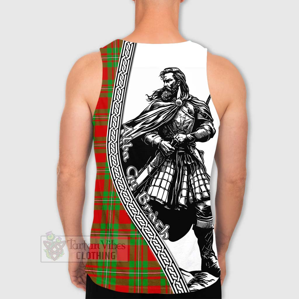 Callander Tartan Clan Crest Men's Tank Top with Highlander Warrior Celtic Style - Tartan Vibes Clothing