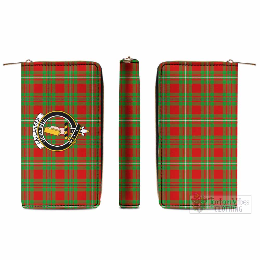Tartan Vibes Clothing Callander Tartan Women's Leather Wallet with Family Crest