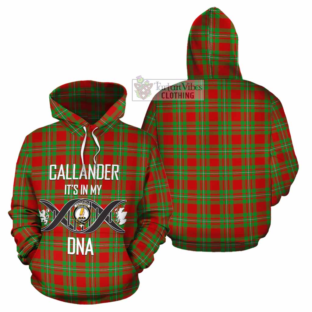 Callander Tartan Cotton Hoodie with Family Crest DNA In Me Style Zip Hoodie - Tartan Vibes Clothing