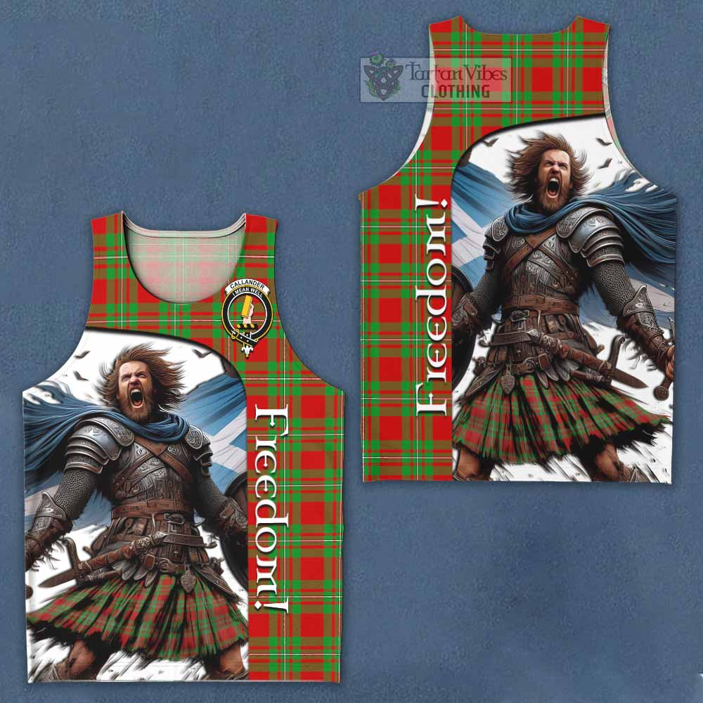 Callander Crest Tartan Men's Tank Top Inspired by the Freedom of Scottish Warrior - Tartan Vibes Clothing