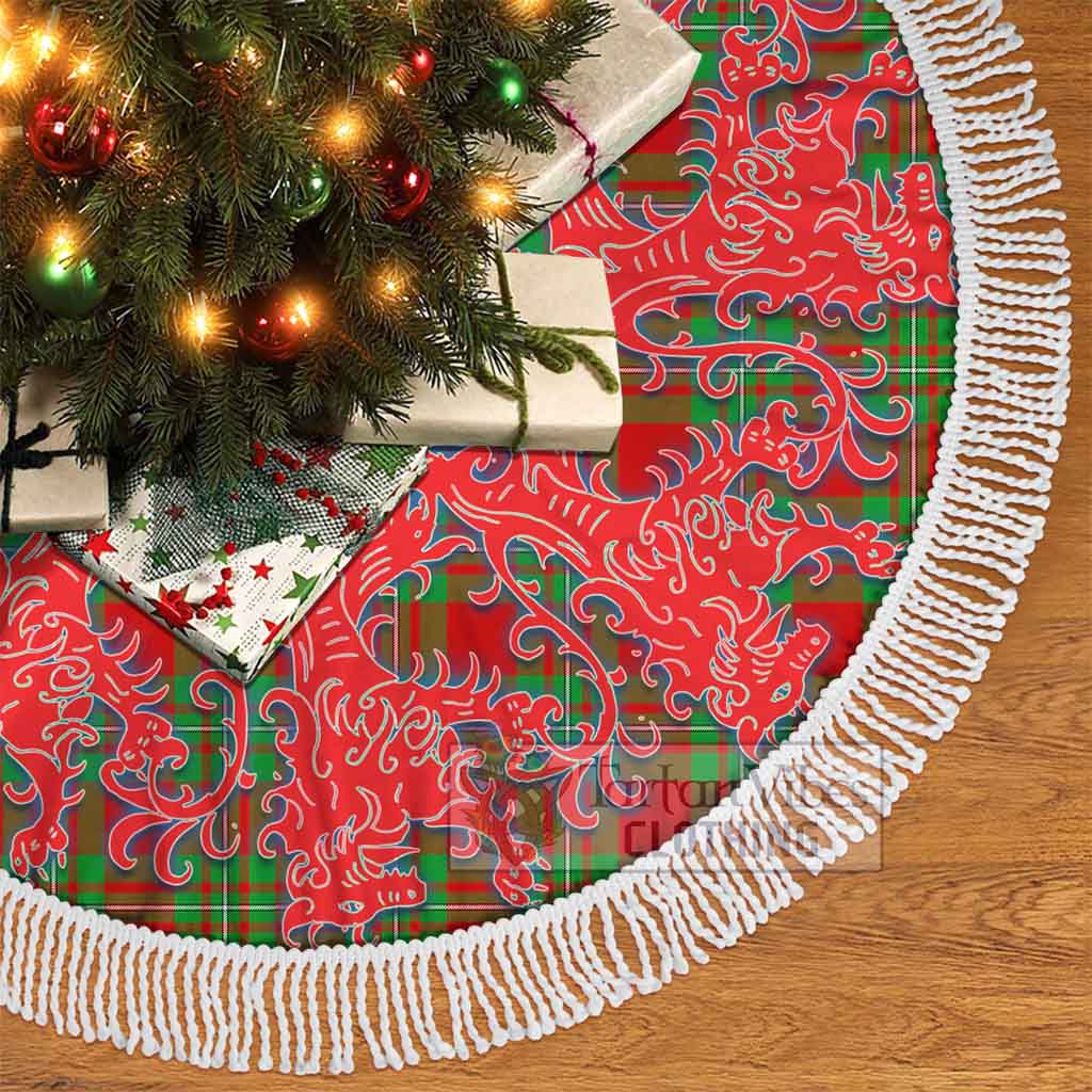 Callander Tartan Christmas Tree Skirt Lion Rampant Style - Tartan Vibes Clothing