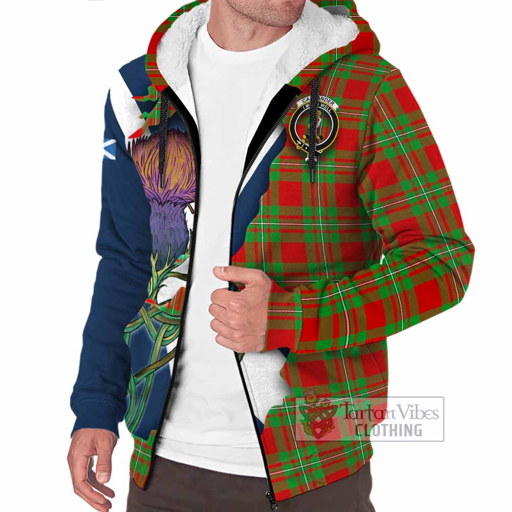 Callander Tartan Family Crest Sherpa Hoodie Scottish Thistle Celtic Inspired - Tartan Vibes Clothing