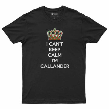 Callander Can't Keep Calm Men's T-Shirt Black - Tartan Vibes Clothing