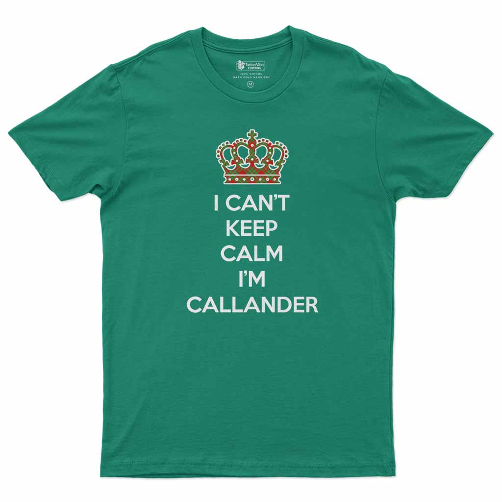 Callander Can't Keep Calm Men's T-Shirt Irish Green - Tartan Vibes Clothing