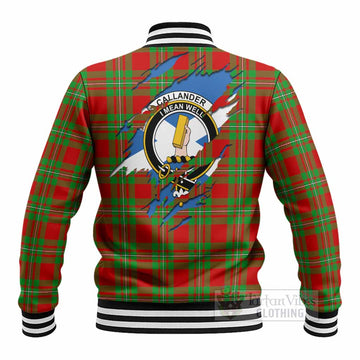 Callander Clan Crest In Me Tartan Baseball Jacket Scotland Flag Style