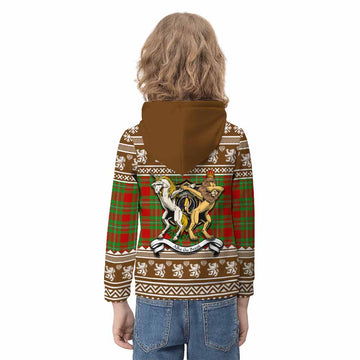 Callander Clan Tartan Crest Christmas Kid Hoodie Coat of Arms Funny Style