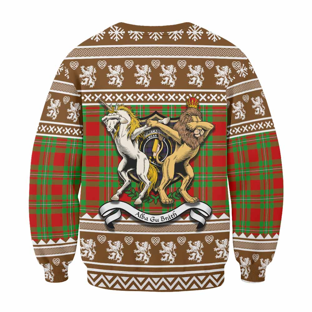 Callander Clan Tartan Crest Christmas Sweatshirt Coat of Arms Funny Style - Tartan Vibes Clothing