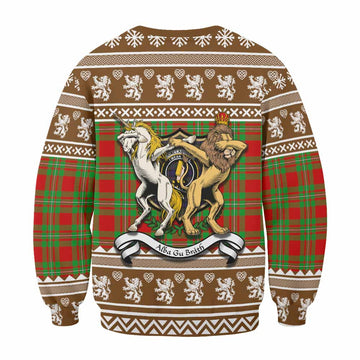 Callander Clan Tartan Crest Christmas Sweatshirt Coat of Arms Funny Style