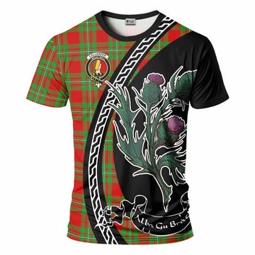 Callander Family Crest Tartan T-Shirt Alba Thistle Inspired