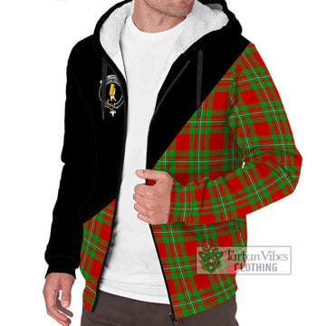 Callander Tartan Sherpa Hoodie with Family Crest and Military Logo Style Unisex S - Tartan Vibes Clothing